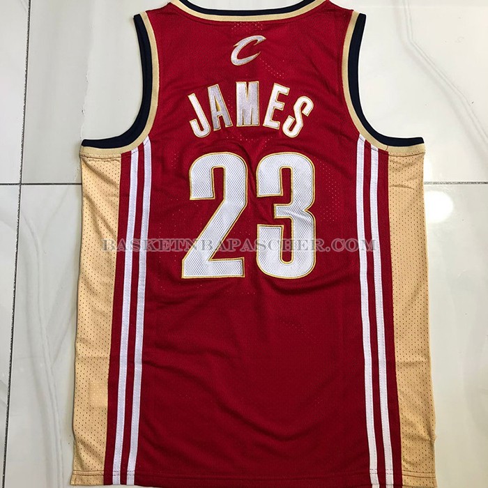 Maillot Cleveland Cavaliers LeBron James NO 23 Mitchell & Ness 2003-04 Rouge